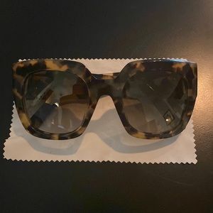 Marc Jacobs Oversized Tortoiseshell Sunglasses